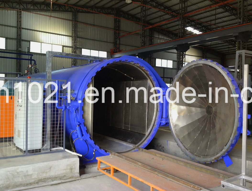 Advanced AAC Autoclave 2-3 Zyklen Arbeitszyklus 204 Grad Celsius Konstruktionstemperatur